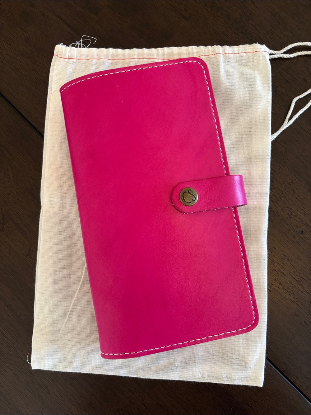 Chic Sparrow Standard Travelers Notebook Size Hot Pink Planner Cover Folio